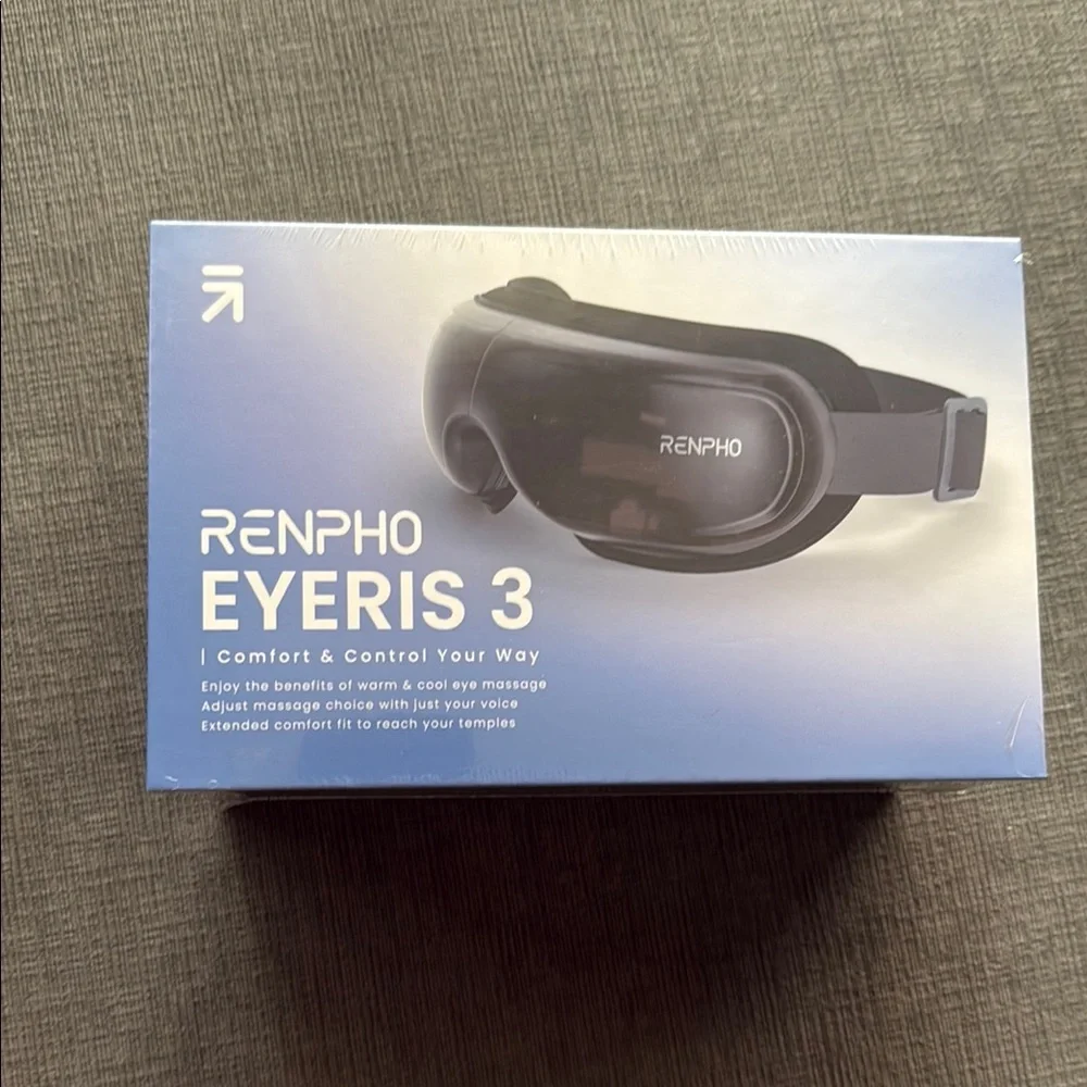 RENPHO Eyeris 3 Black Eye Massager - Comfortable VR-style Design
